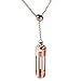 V-Moro Compatible Fitbit Flex 2 Pendant Stainless Steel Jewely Necklace for Fitbit Flex 2 Tracker (Rose Gold)