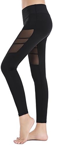 Vangona Women's Activewear Legging Workout Gym Spanx Yoga Pants Tights - Regular or Petite Black X-Large