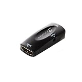 Sanchow HD 1080P HDMI Female to VGA Female Converter Adapter Dongle with 3.5mm Audio for Laptop PC Projector HDTV PS3 Xbox STB Blu-ray DVD
