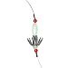 Squid Catcher Daisy Chains, 4 Pcs Glow Design, for Saltwater Squid Jigging, Weighted Clasp Setup, Ideal for Night Fishing and Squid Trips