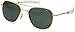 AO Original Pilot Sunglasses 57mm Gold Frames with Bayonet Temples and True Color Grey Polarized Glass Lenses (OP57G.BA.TCP)