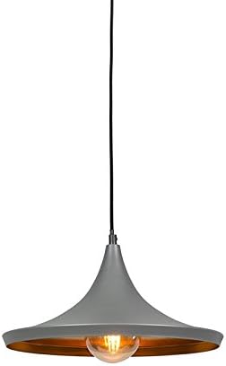 grey and gold pendant light