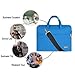 Qishare 13.3 14 inch Laptop Case Laptop Shoulder Bag, Multi-Functional Notebook Sleeve Carrying Case with Strap for Samsung Acer Asus Lenovo Yoga MacBook pro 13 Ultrabook Chromebook(Blue)