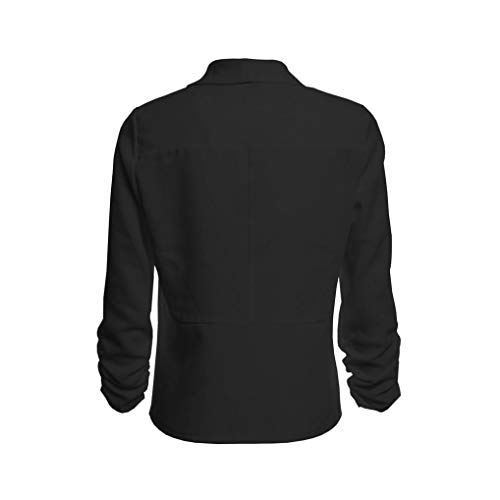 Pervobs Coat&Jacket, Clearance! Women Elegant 3/4 Sleeve Blazer Open Front Short Cardigan Suit Jacket Work Office Coat (L, Black)