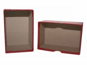 Red Guardhouse Single Row Slab or Crown Coin Box 4.5x2.63x2.55