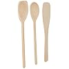 Tala Set of 3 Wooden Cooking Utensils - FSC¨ Beech Wooden Spatula, Spoon & Scraper Spoon - Heat Resistant, Easy to Use…