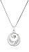 Two-Tone Sterling Silver and Yellow Gold Inspirational Pendant Necklace, 18