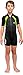 Cressi Kids Swimsuit Short Sleeve, Black/Lime, M