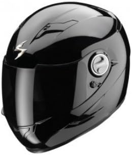 SCORPION EXO 500 AIR MOTORBIKE MOTORCYCLE RACE TOUR HELMET BLACK J&S (SMALL 62 CMS)