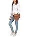 HDE Women's PU Leather Hobo Fringe Crossbody Tassel Purse Vintage Small Handbag