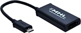 Micro USB to HDMI MHL Adapter (Mobile High Definition Link) for LG, HTC, Sony and Samsung Smartphones and Tablets to Display on Your HDTV!