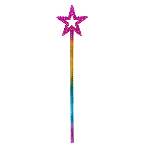 Photo 1 of LVVXIXI 1PCS Star Wand, Pentagram Plastic Magic Wand, Role Play Costume Accessories, Halloween Show Props for Girls Princess, Elf, Witch