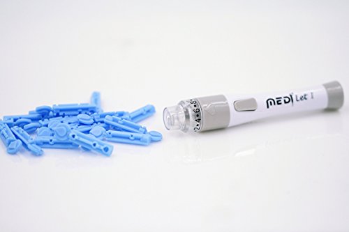 Medt Lan I Twist Off Lancets for Blood Testing and Lancing Device with Ejector (1 Lancing Dev. + 300 pcs Lancets) - Thumbnail 2