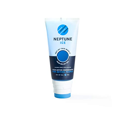 Neptune Ice Pain Relief Gel | Lidocaine, Menthol, Camphor, Dimethicone + Arnica, Boswellia, MSM, Aloe | 3 Ounce Tube
