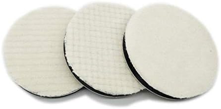 ウールバフ ポリッシャー 研磨用 細目 研磨パッド3個セット マジック羊毛バフ 洗車用 車磨き 塗装仕上げ 研磨艶出し 目消し傷取り 水垢取り