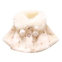 OCEAN-STORE Baby Infant Boy Girl 0-24 Months,Autumn Winter Faux Fur Coat Cloak Jacket Thick Warm Clothes (18-24 Months, White)
