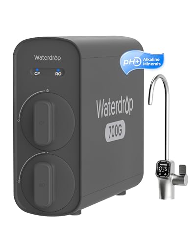 Waterdrop G5P700A Alkaline Mineral Reverse Osmosis Water Filter, 700 GPD | NSF/ANSI
