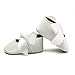 Isbasic Baby Girls Mary Jane Shoes Toddler Soft Sole Anti-Slip Princess Baptism Crib Dress Shoes (0-6 Months, B-White)