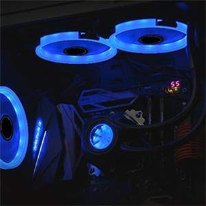 EZDIY-FAB-Ventilador-de-Anillo-LED-de-120mmVentilador-de-Caja-LEDRefrigerador-de-CPU-y-RadiadoresAzul-3-Pin-3-Pack