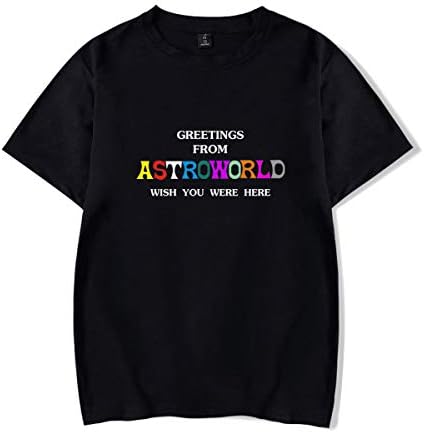 ASTR0W0R1D Hip Hop Unisex Tee Shirts Short Sleeve T-Shirt Top