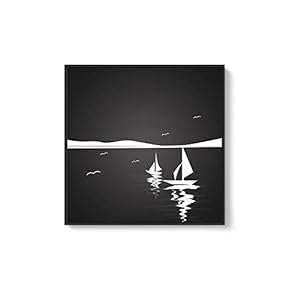 Framed Canvas Wall Art for Living Room, Bedroom Abstract Trees Canvas Prints for Home Decoration Ready to Hang - 16x16 inches
