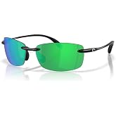 Costa Del Mar Sunglasses for Men-Ballast Mens Polarized Sunglasses 580P, 60 | Polarized Fishing Glasses with UV Protection - Costa Sunglasses for Boating, Beach &amp; Driving, 580P, 60