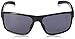 adidas Mens Whipstart a423 6050 Rectangular Sunglasses, Black Shiny, 61 mm