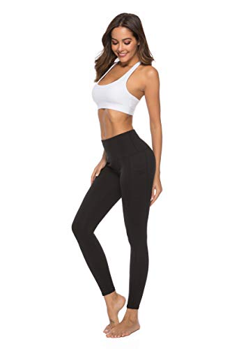 RURING Women's High Waist Yoga Pants Tummy Control Workout Running 4 Way Stretch Yoga Leggings