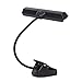 Lightess Dimmable Music Stand Lights Clip on Book Light Piano LED Reading Lamp USB Desk Lamp, Black