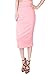 LeggingsQueen High Waist Casual Basic Pencil Skirt
