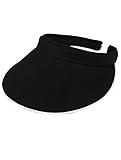 MG Women's Piping Clip On Visor Black
