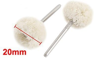 Preamer Wool Felt Buffing Grinding Wheel Grinder Head Bur Bit Compatible with Rotary Tool Accessories Attachment for Jewelery Metal Glass Polishing Bit Pack of 20 - Image 3