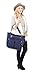Olivia and Joy Womens Fashion Designer Handbags Zip Zoom Dual Handle Tote Shoulder Bag - Navy