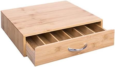 Woodluv Bamboo Coffee Pod Holder Drawer Cabinet Amazon Co Uk