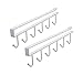 Art Secret 6-Hook Under Cabinet Mug Hanger (c- 2pcs White)