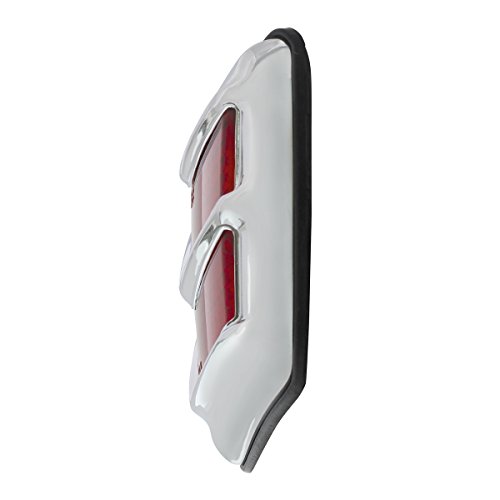 United Pacific FTL4005LED 1940 Ford LED Flush Mount Tail Light with Chrome Bezel