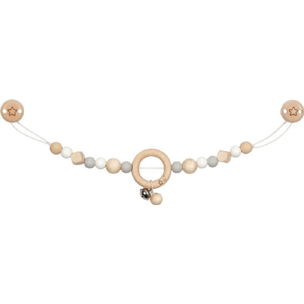 Goki - Stroller Chain Grey, Baby Hanging Stars, Multicolor (65247)