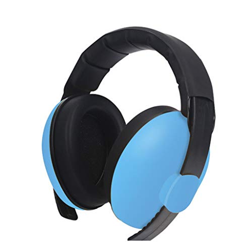 Hisoul Baby Headphones for 1-5 Years Old, Baby Ear Protection Noise Canceling Headphones, SNR 31dB / NRR 26dB Protection Adjustable Ear Muffs (♥ Blue)