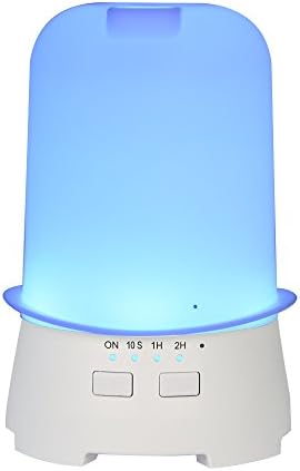 YCTA 120ML Essential Oil Diffuser,Ultrasonic Aromatherapy Cool Mist Humidifier with 7 Vibrant Changeable LED Lights Top Hat Shape Bedroom Humidifiers for Kids Baby Office (Blue)