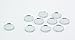 0.5 inch Small Tiny Round Craft Mirrors Bulk 50 Pieces Mirror Mosaic Tiles