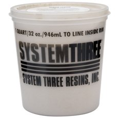 System Three Wood Flour, 1 Qt Tub, Brown