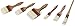 SPARTA 4037200 Boarhair Pastry Brush, Basting Brush with Flat Brushhead, 8.25