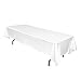 LinenTablecloth 60 x 102-Inch Rectangular Satin Tablecloth White