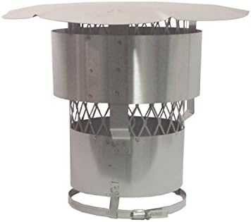 Rockford Chimney SupplyStainless Steel Chimney Rain Cap RockFlex, Round 8 Inch