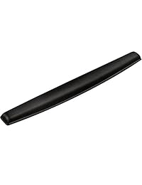 Descanso para muñeca de espuma viscoelástica para teclado de 19 5 16 x 2 5 16 pulgadas, color negro., Negro