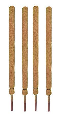 COIR GARDEN-Coco Pole 4 Feet (120 cm) - 4 Pieces - Moss & Coir Stick for Money Plant Support, Indoor Plants, House Plants & Plant Creepers