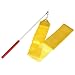 4m Dance Ribbon Wand Gym Rhythmic Art Gymnastic Ballet Streamer Twirling Rod Yellow