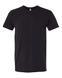 Next Level Apparel 6410 Mens Premium Fitted Sueded Crew Tee - Black44; Medium