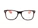 Goson Vintage Hipster Nerd Red Black two tone Frame/Clear Lens Wayfarer 57 mm Glasses