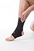 CopperSport Copper Compression Ankle Sleeve Support - Suitable for Athletics, Tennis, Golf, Basketball, Sports, Weightlifting, Joint Pain Relief, Injury Recovery (Single Sleeve), Black, Large